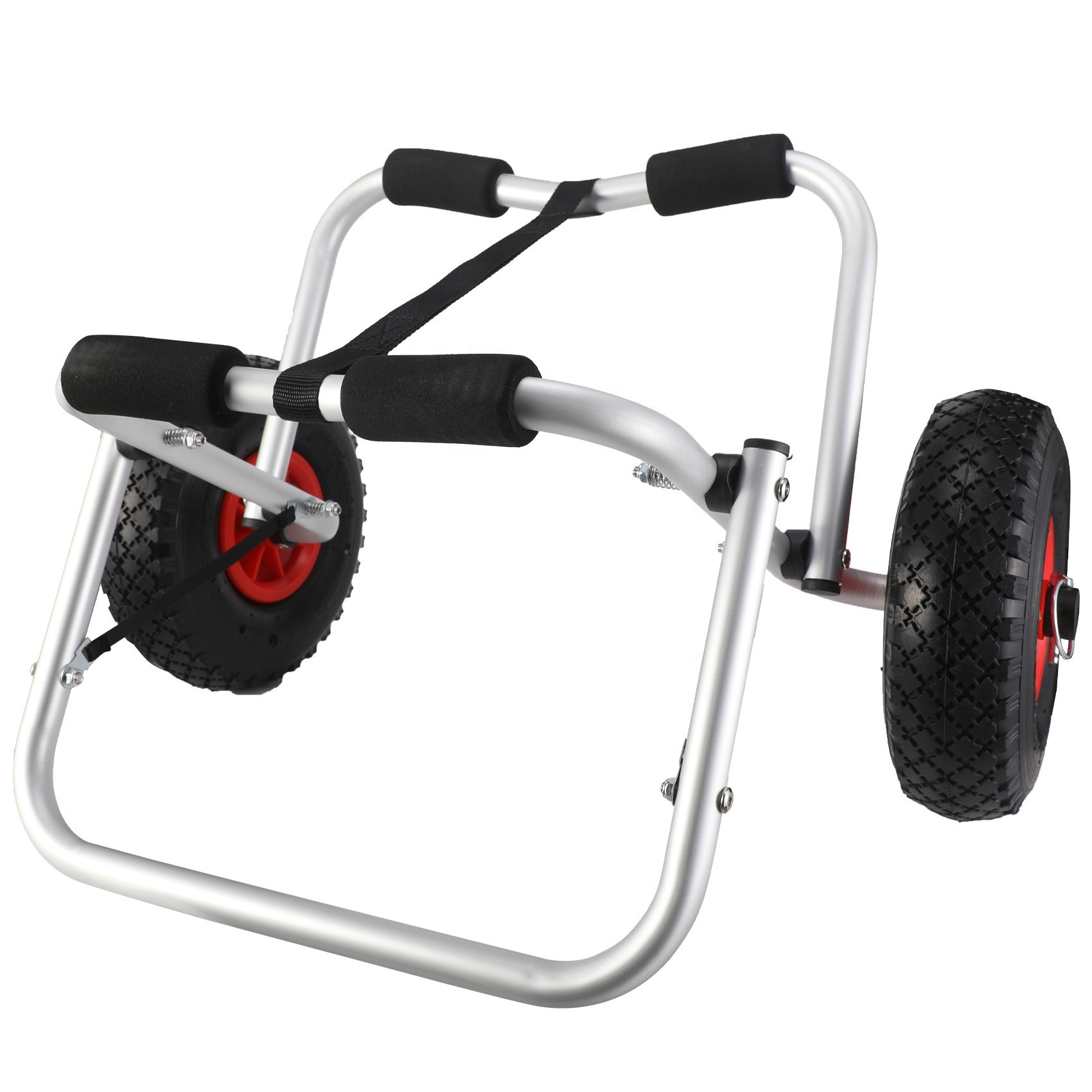 Fishing Kayak Cart - Aluminum Foldable Kayak Cart Portable Adjustable