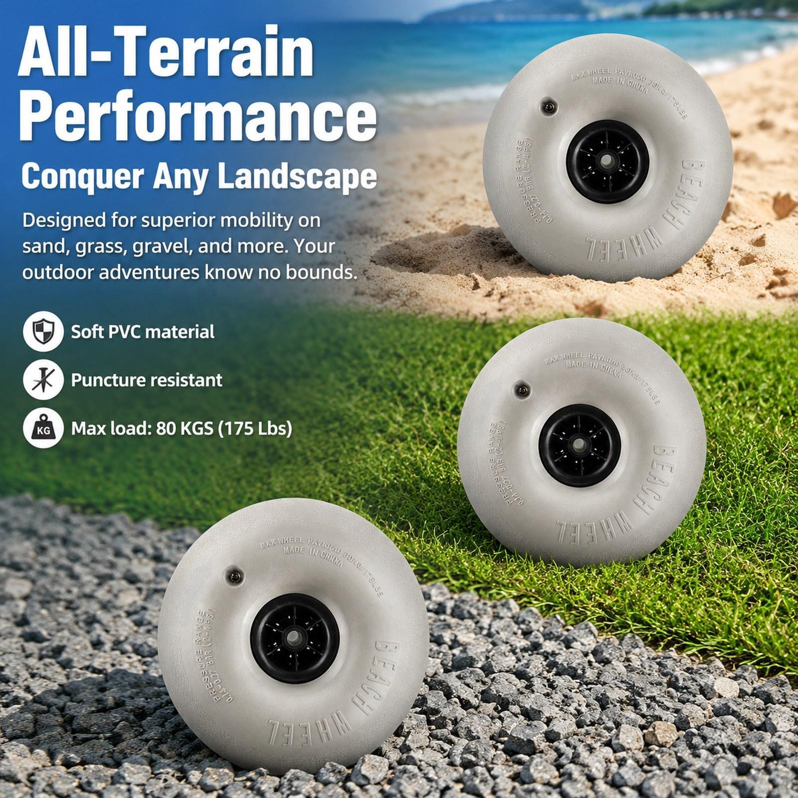 16 inch Balloon Wheels Big San - đánh giá và giá Fishing Kayak Cart