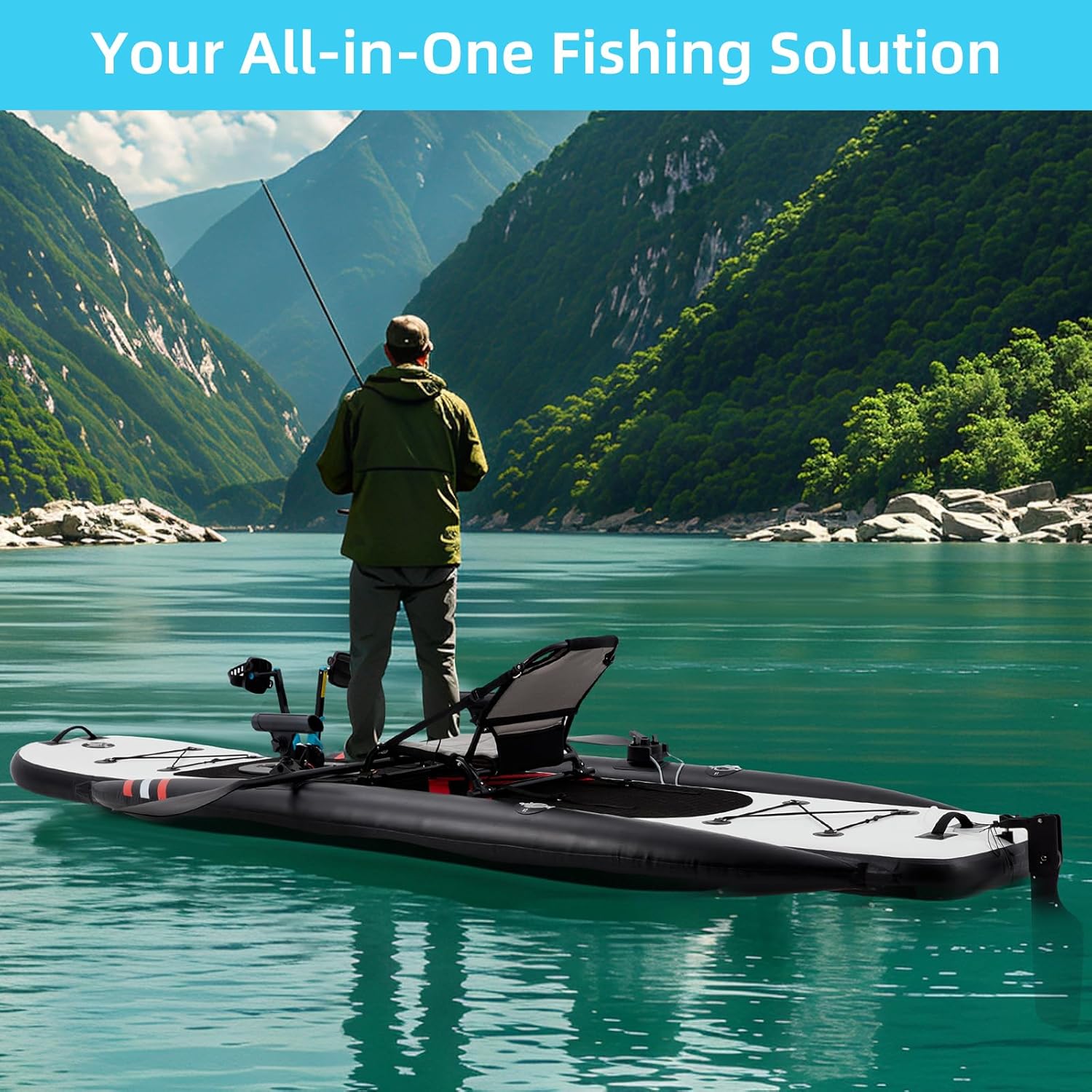 12ft Premium PVC Inflatable Fi - đánh giá và giá Fishing Kayak Seat