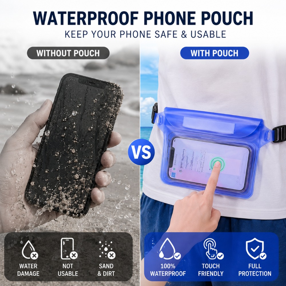 Adjustable Waist Waterproof Po - đánh giá và giá Fishing Kayak Storage Bag