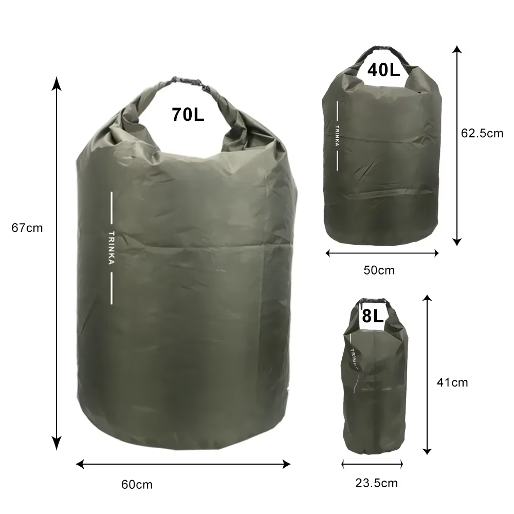 8L 40L 70L Roll‑Top Waterproof - đánh giá và giá Fishing Kayak Storage Bag