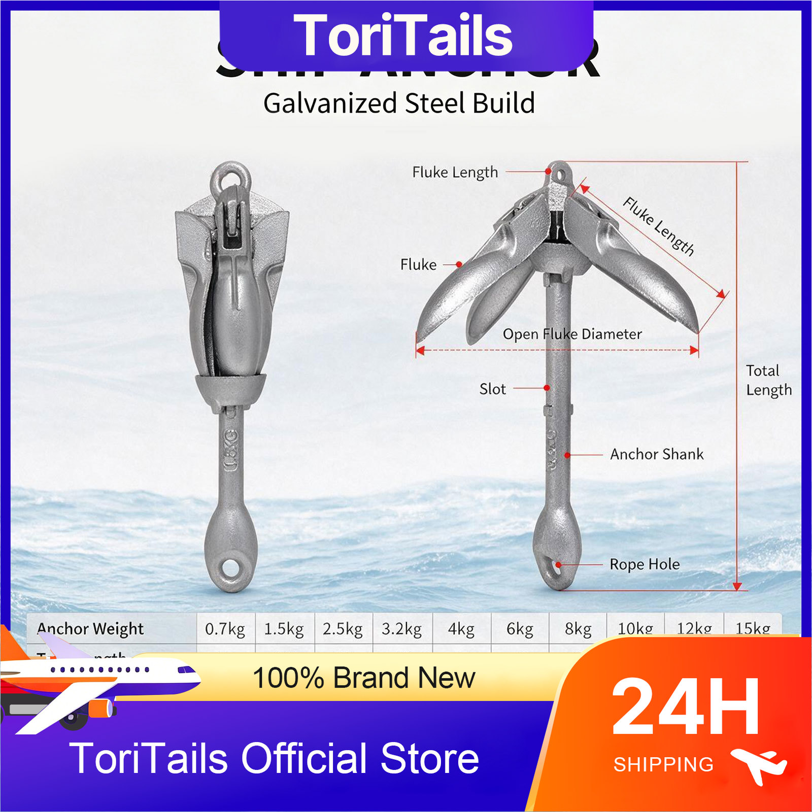 KOETSU Collapsible Boat Anchor - đánh giá và giá Fishing Kayak Anchor