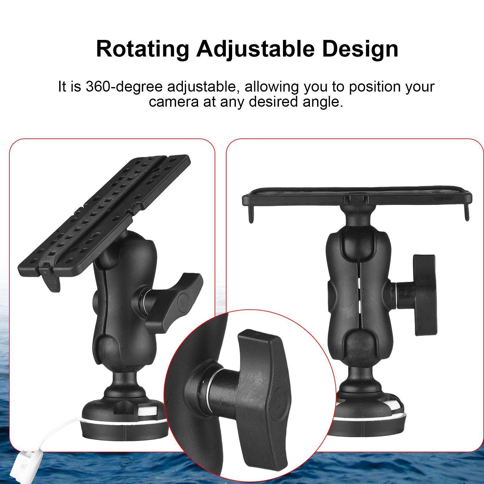 Fish Finder Mount with Rectang - đánh giá và giá Fishing Kayak Fish Finder Mount