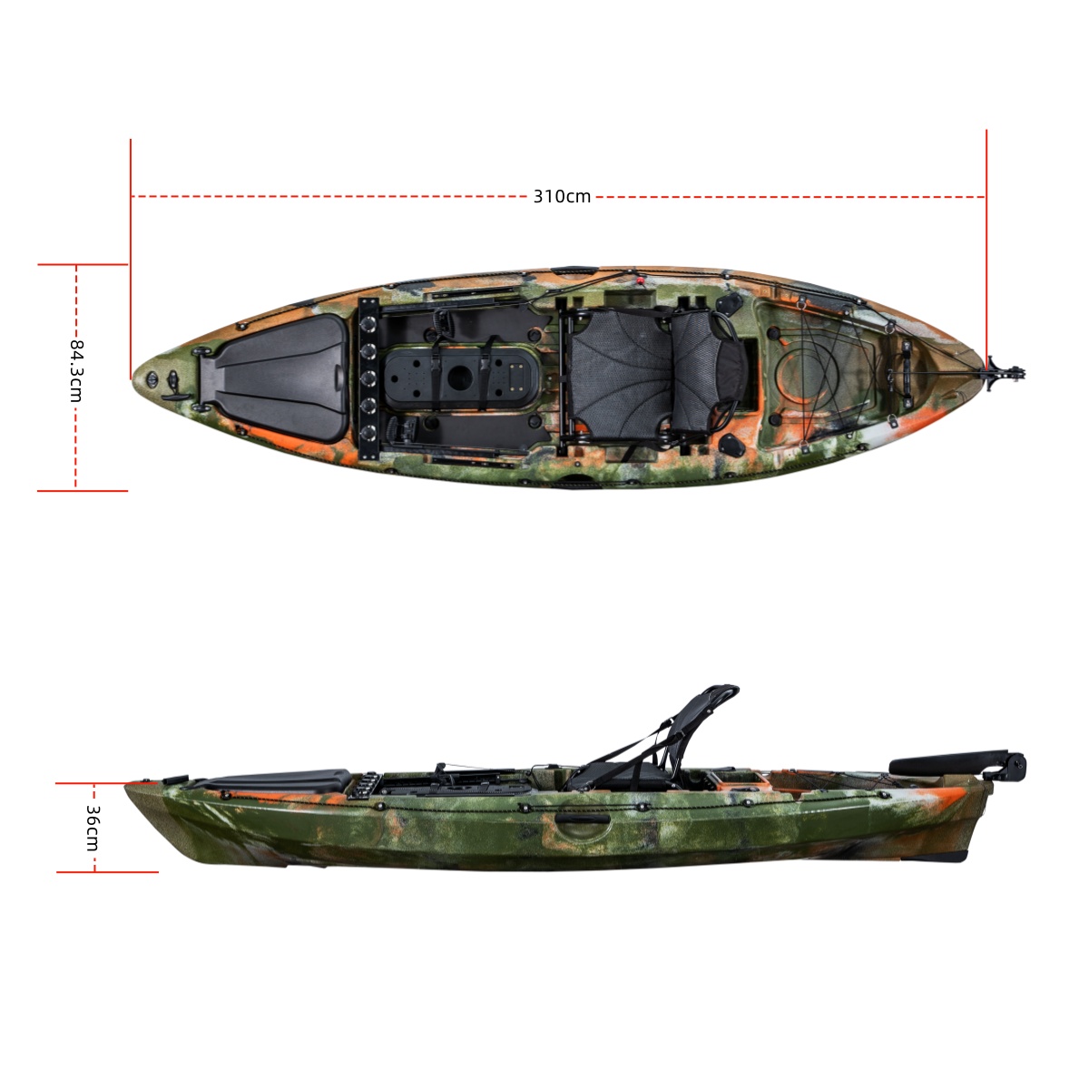 LSF First-class Single Fishing - đánh giá và giá Fishing Kayak Seat